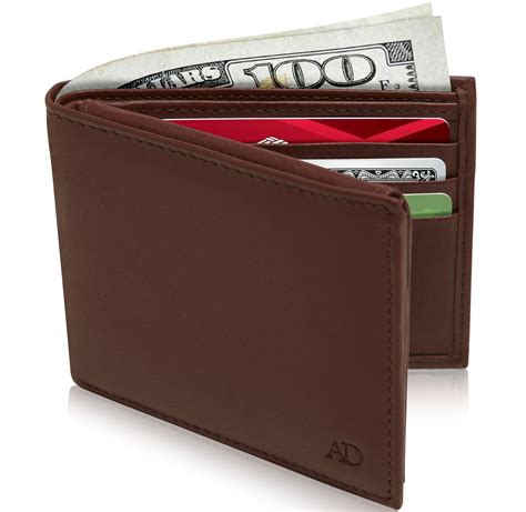 small leather wallet for men.